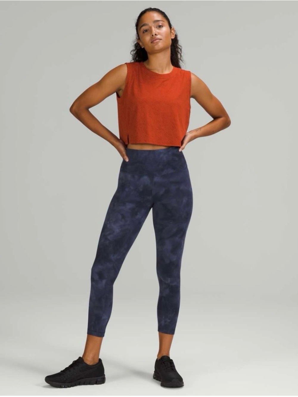lululemon athletica Wunder Train Tie-Dye High-Rise Cropped Leggings 23” Inseam